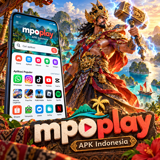 Ilustrasi antarmuka dan navigasi mpoplay